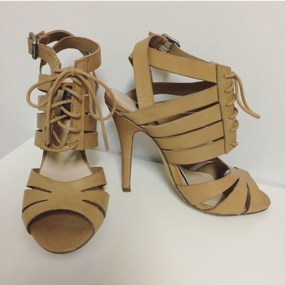 ✨2xHP✨Shoemint Elizabeth Lace Up Heels✨ - Picture 4 of 8